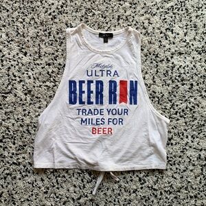 Alala Tank Top Lightweight Michelob Ultra Beer Run Graphic Women's Small